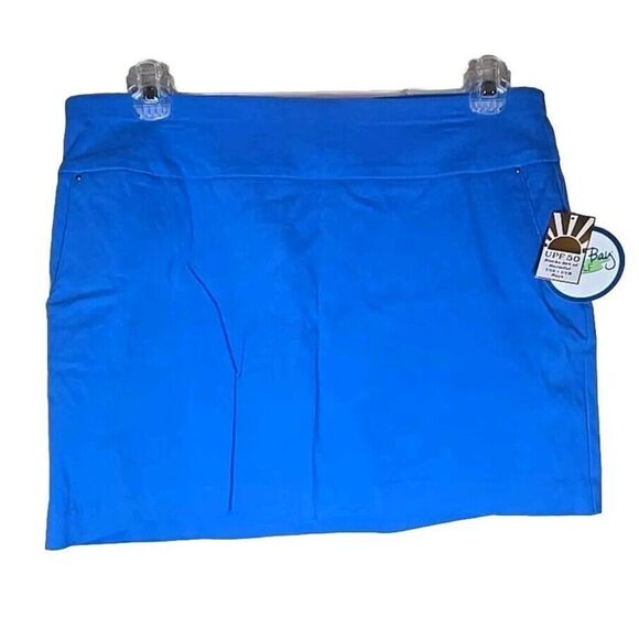 Coral Bay NWT Blue Skort Tennis Golf  Pickleball Women's Size Large STRETCH NEW - Picture 1 of 7